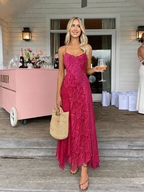 Vintage Silk Floral Paisley Dress